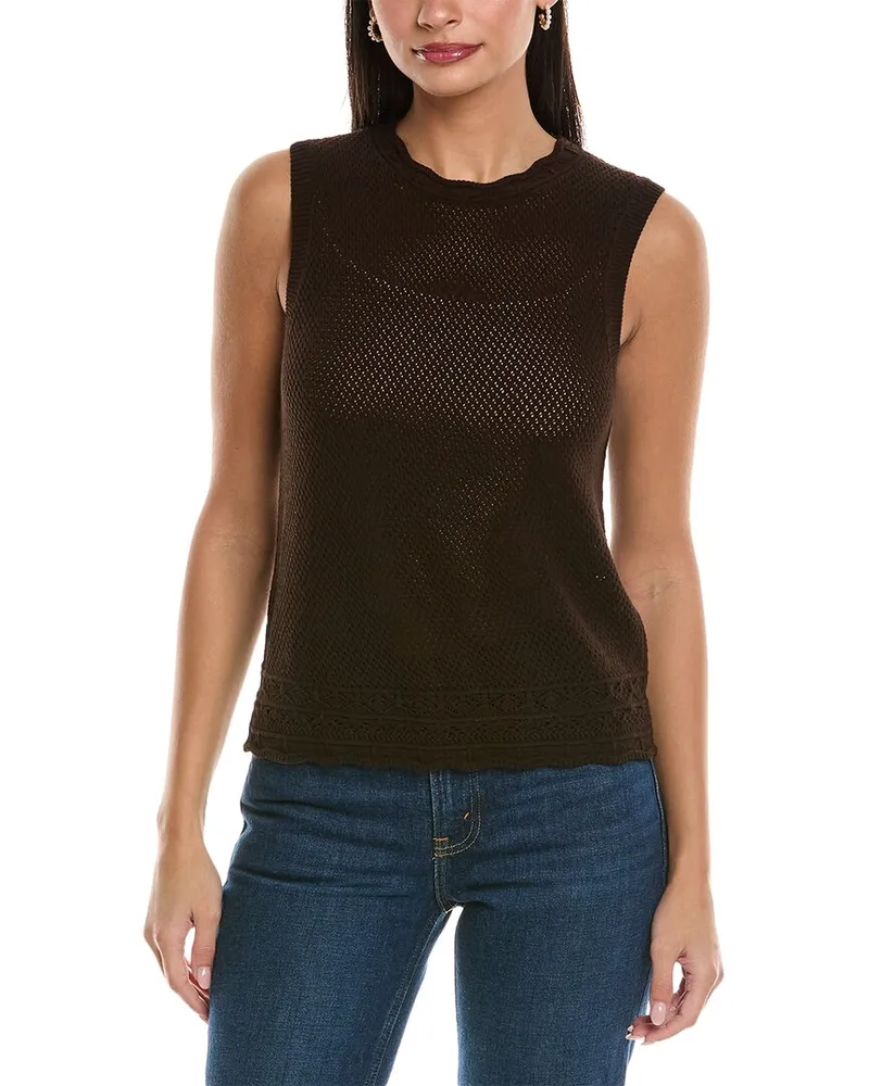 Frame Denim Pointelle Sweater Brown