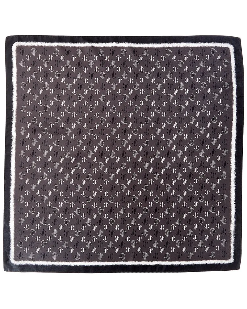 Jimmy Choo Silk Scarf Grey