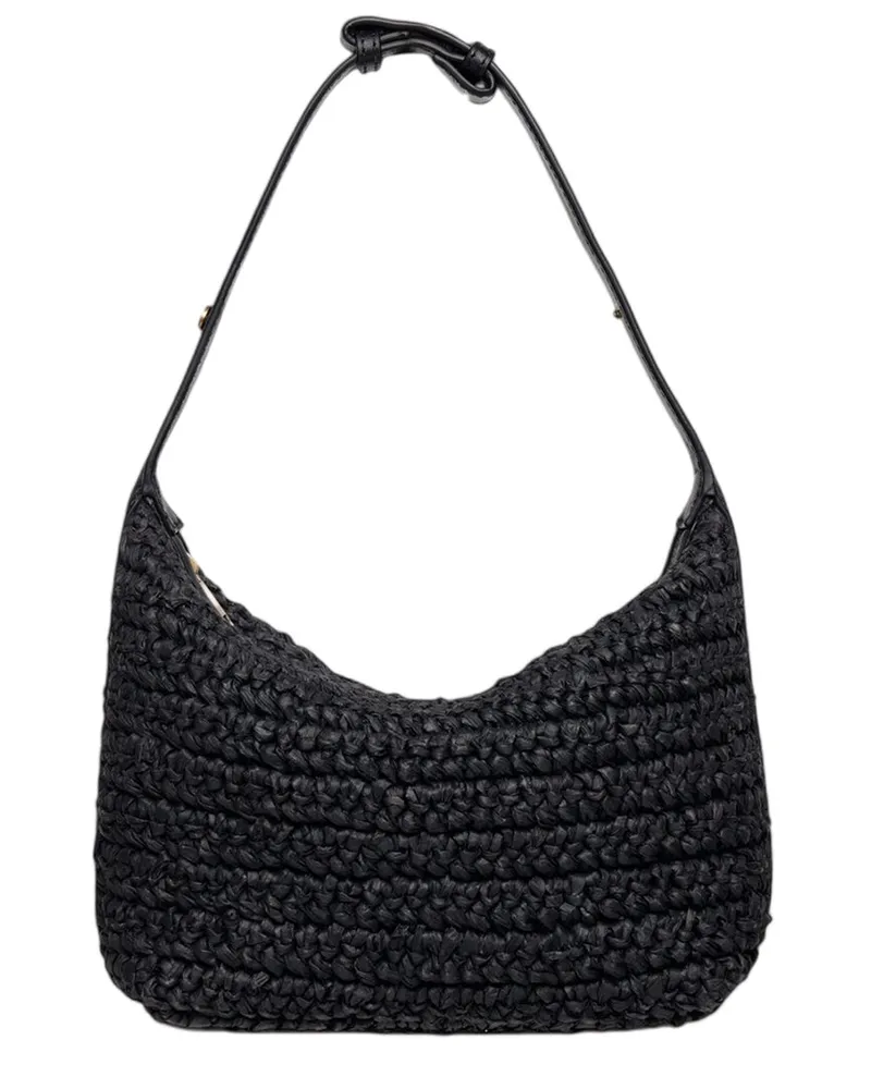 Walter Baker Beck Leather Shoulder Bag Black