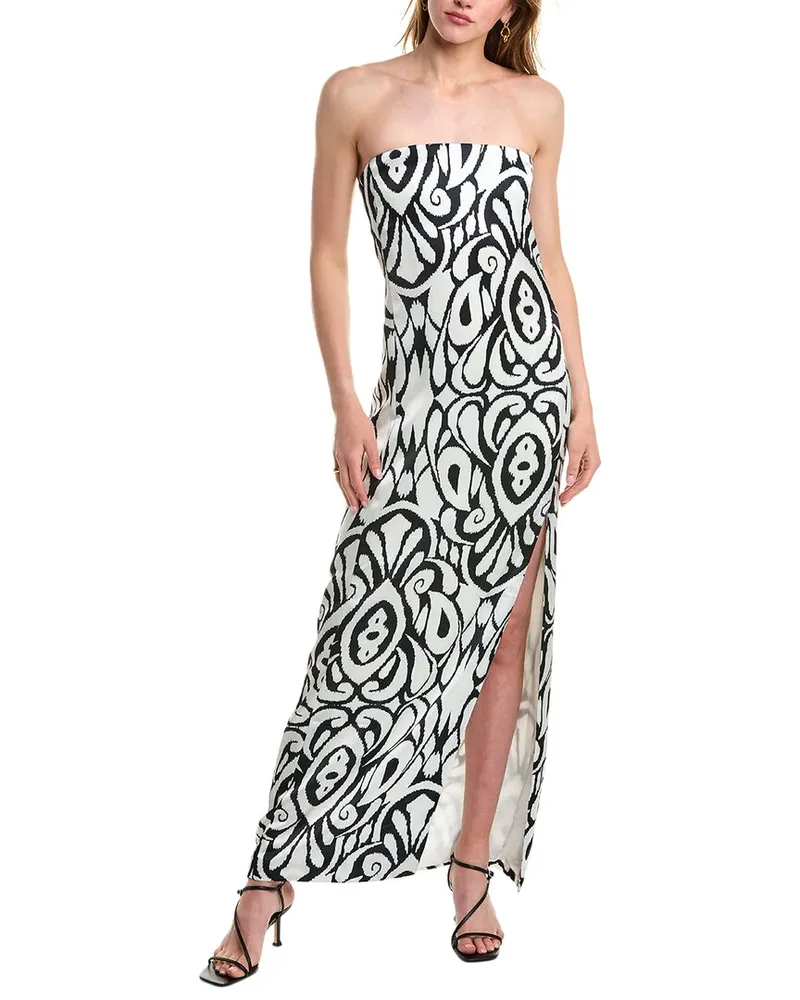 NICHOLAS Axelie Strapless Tube Gown White
