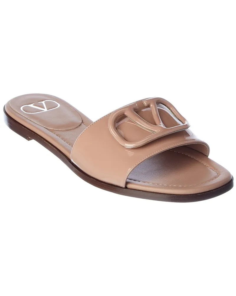 Valentino Garavani VLogo Signature Patent Sandal Pink