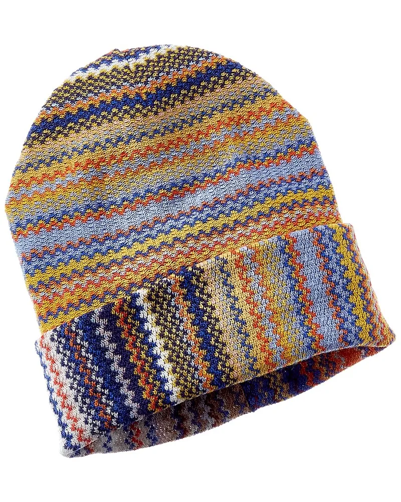 Missoni Wool-Blend Hat Blue