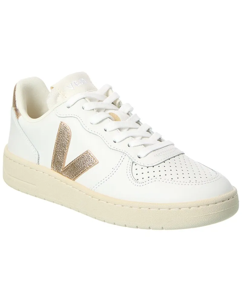 VEJA V-10 Prime Leather Sneaker White