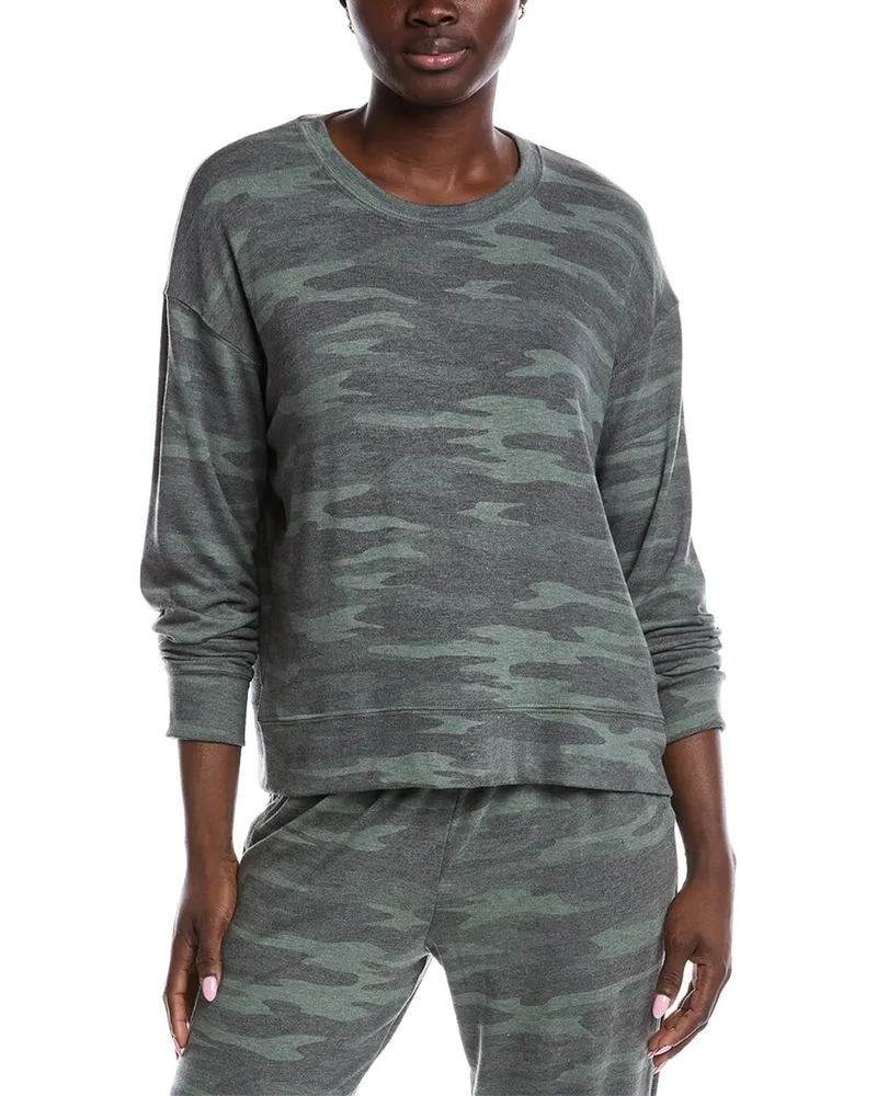 Splendid Camo Sweatshirt Green