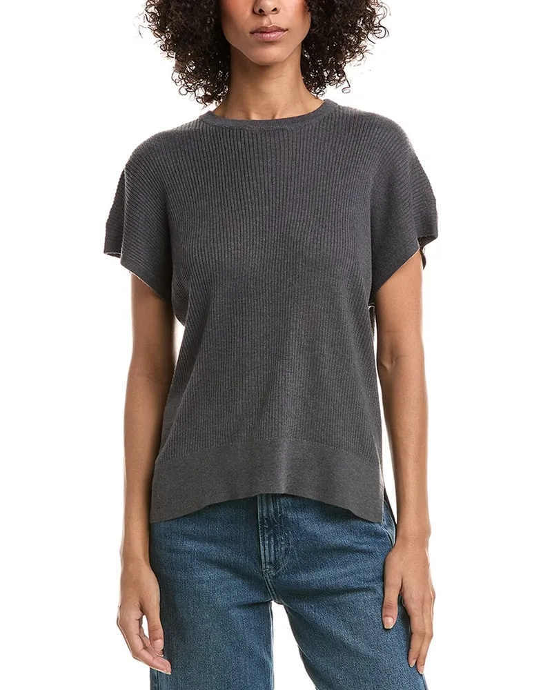 Splendid Rib Knit Top Grey