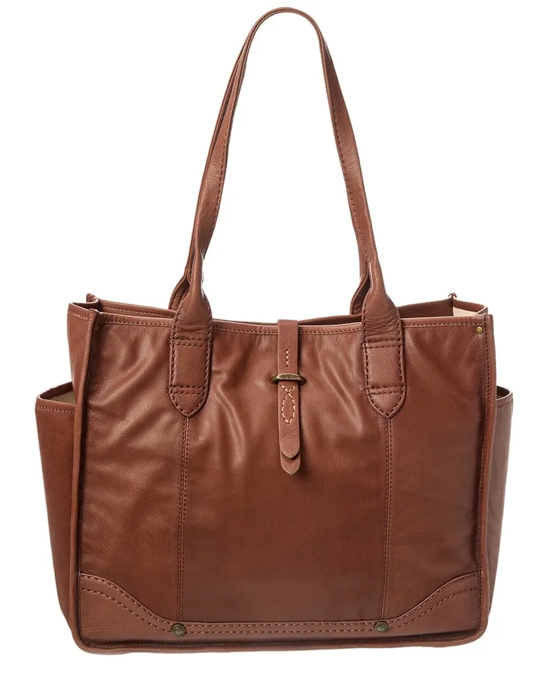 Frye Campus Leather Tote Brown