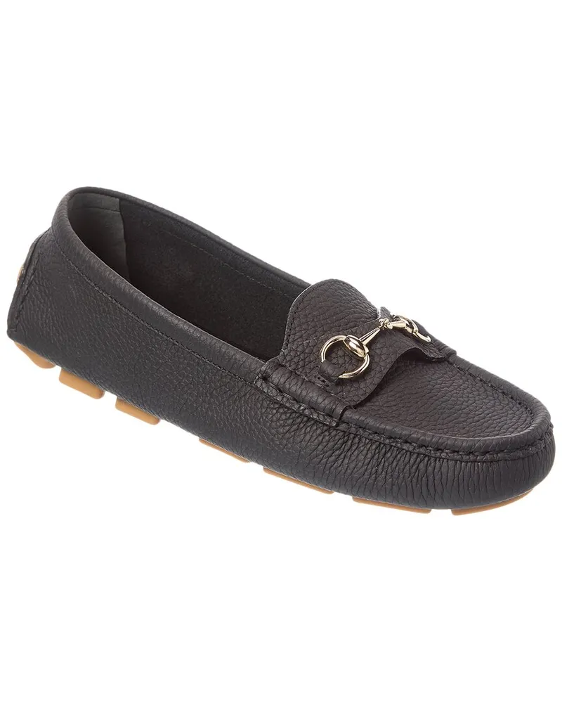 Gucci Driver Leather Loafer Black