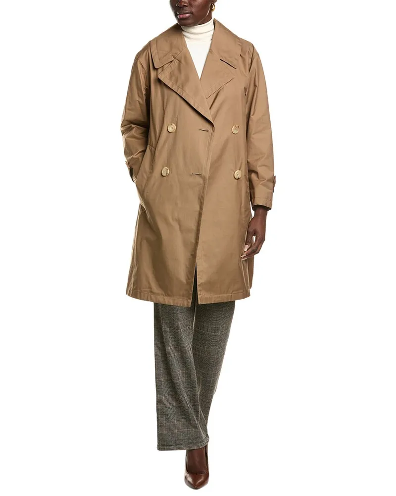 Max Mara Vtrench Coat Brown