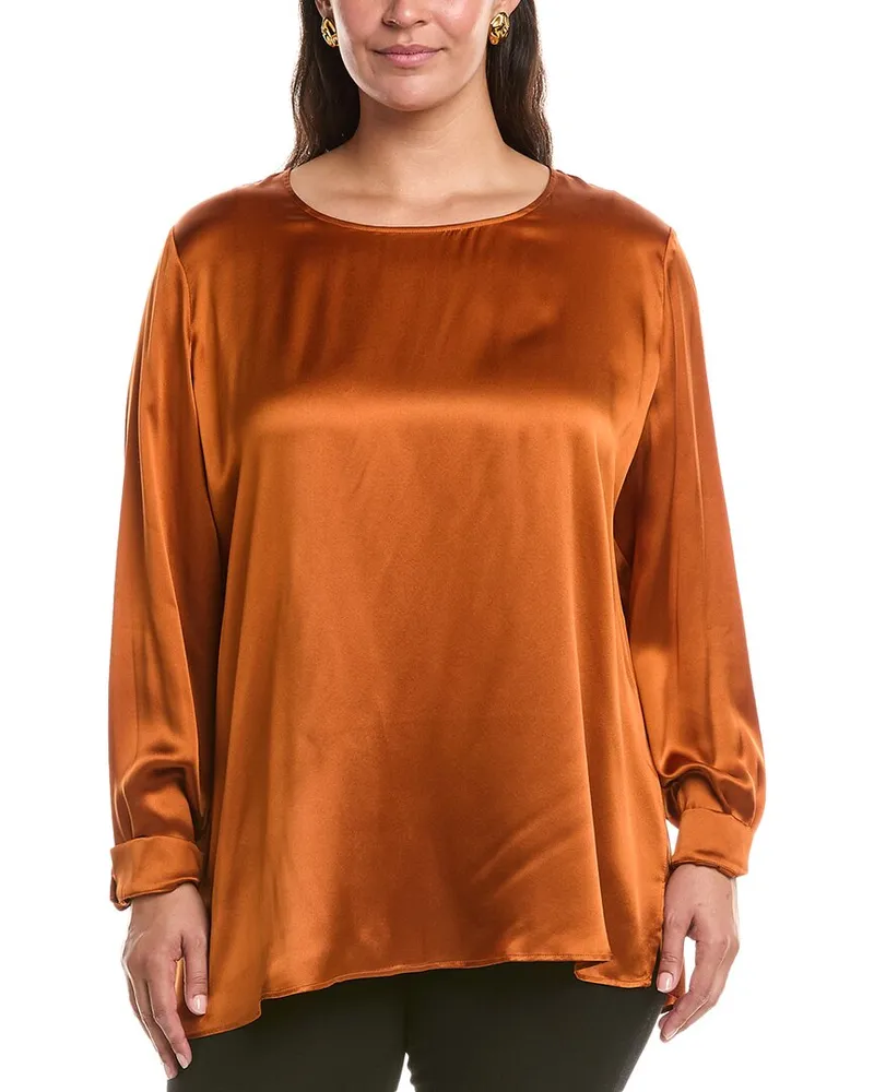 Marina Rinaldi Plus Ottelia Silk Shirt Nocolor