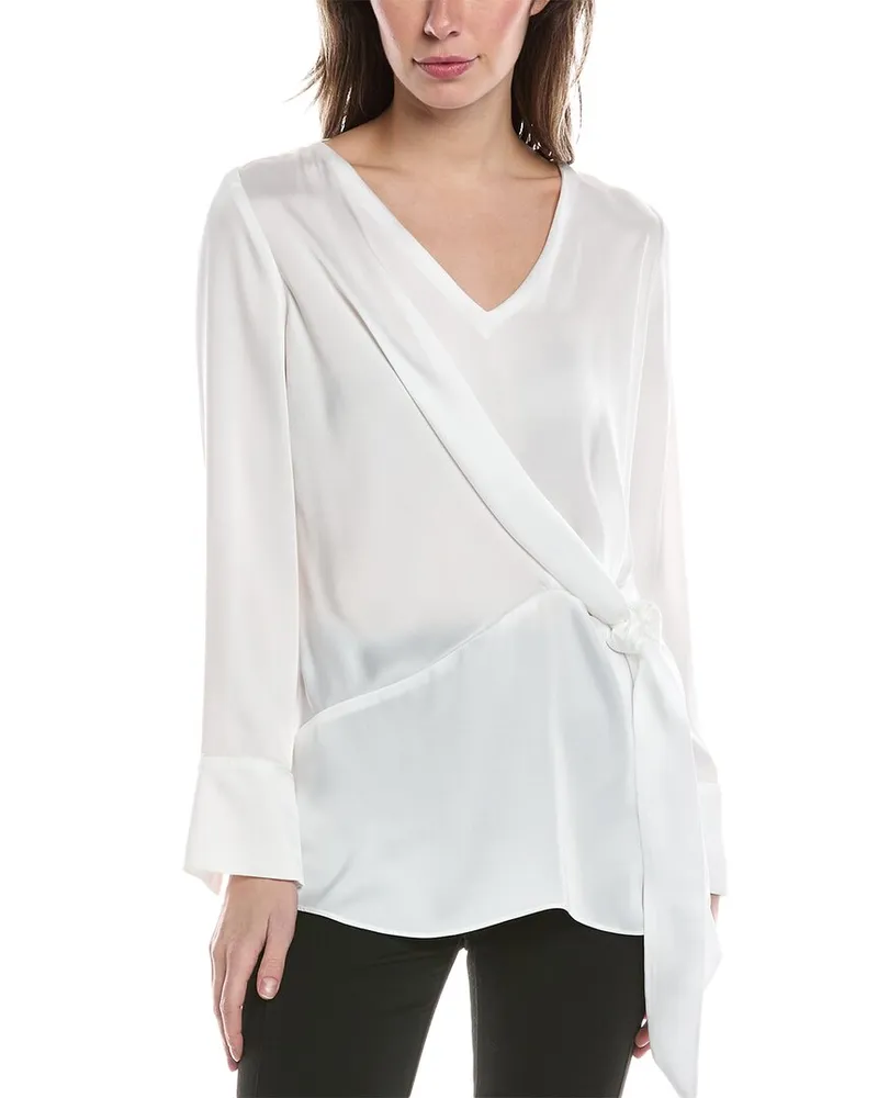 Joseph Ribkoff Tie Side Tunic White