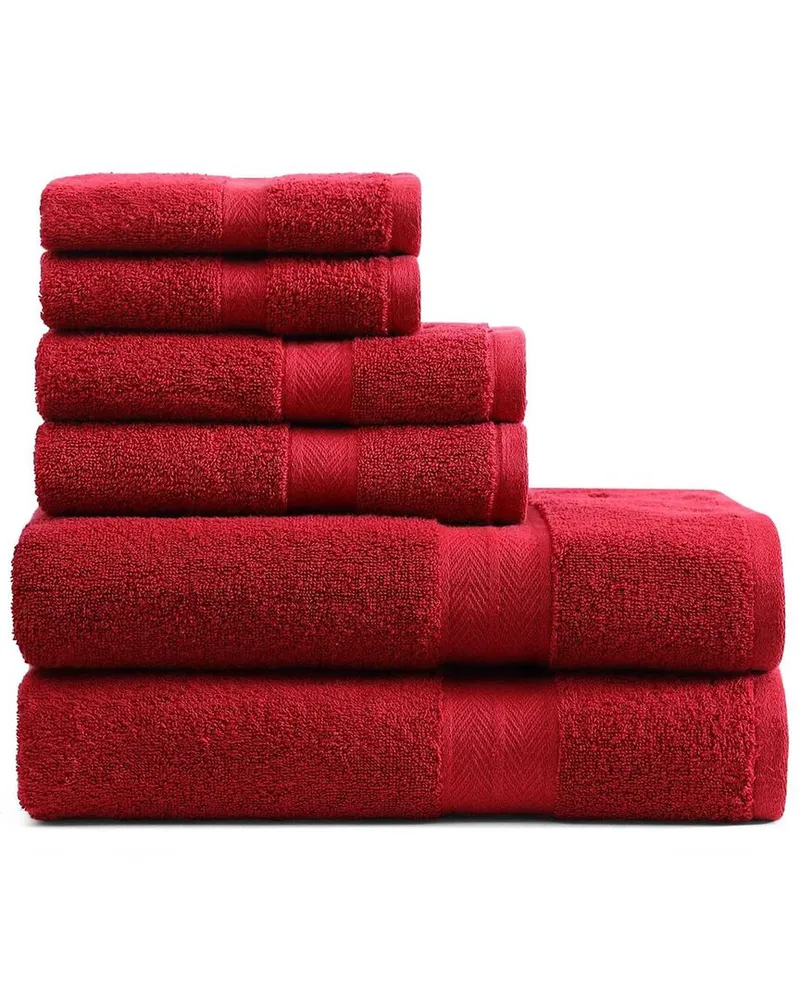 Tommy Hilfiger 200 Thread Count Modern American Solid Carded Cotton Z-Twist 6pc Towel Set Nocolor