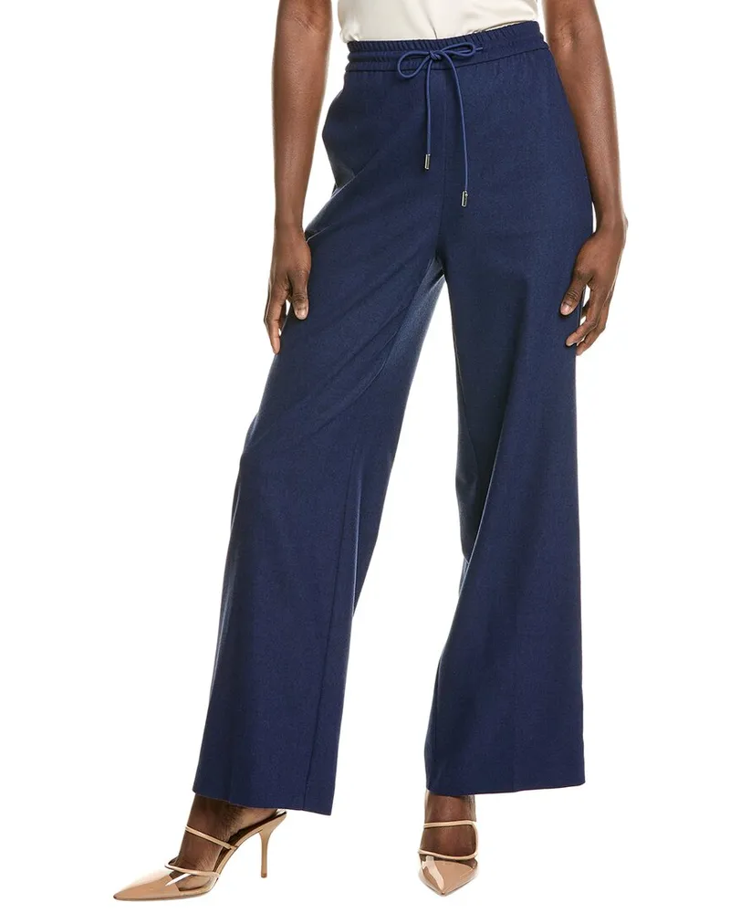 HUGO BOSS Tavite Wool-Blend Pant Blue