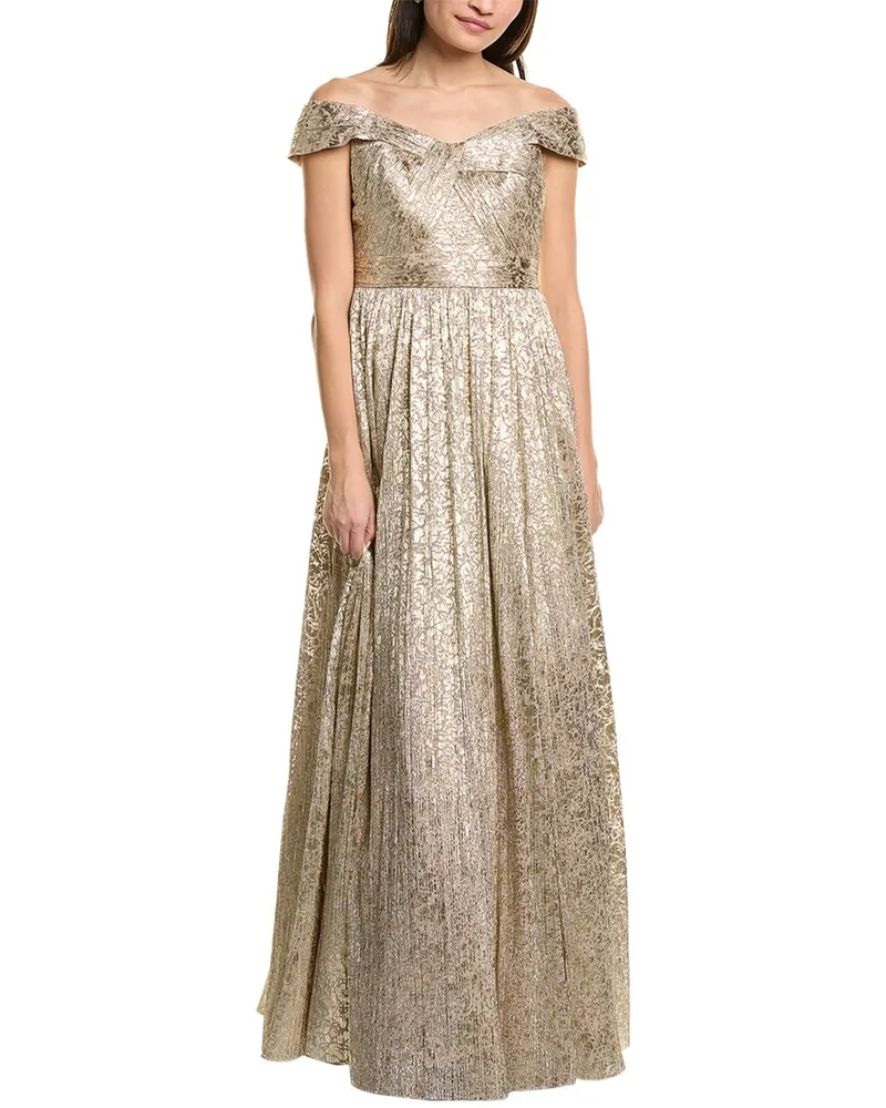 Aidan Mattox Off The Shoulder Gown Nocolor