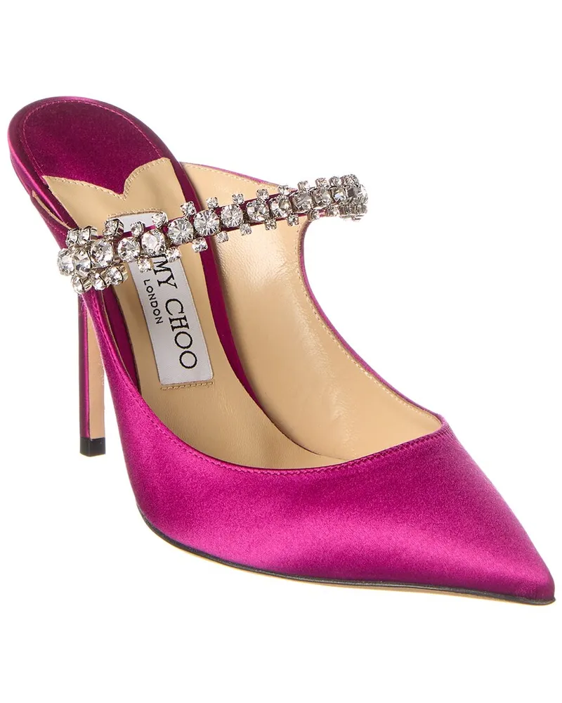 Jimmy Choo Bing 100 Satin Mule Red