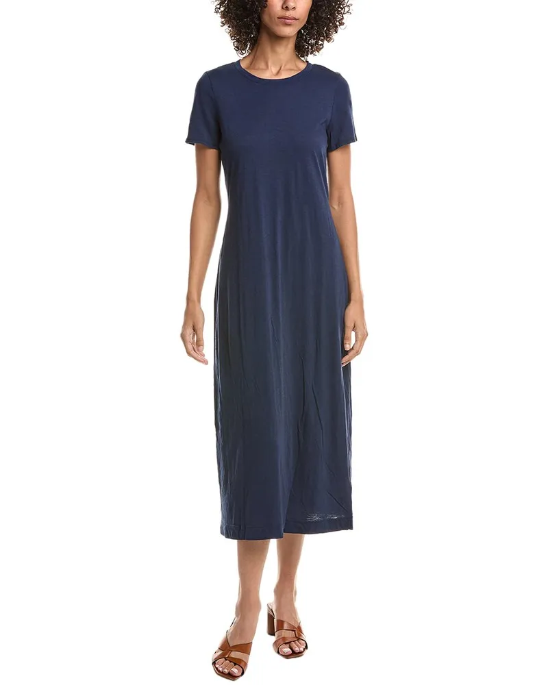 Michael Stars Alanis Midi T-Shirt Dress Blue