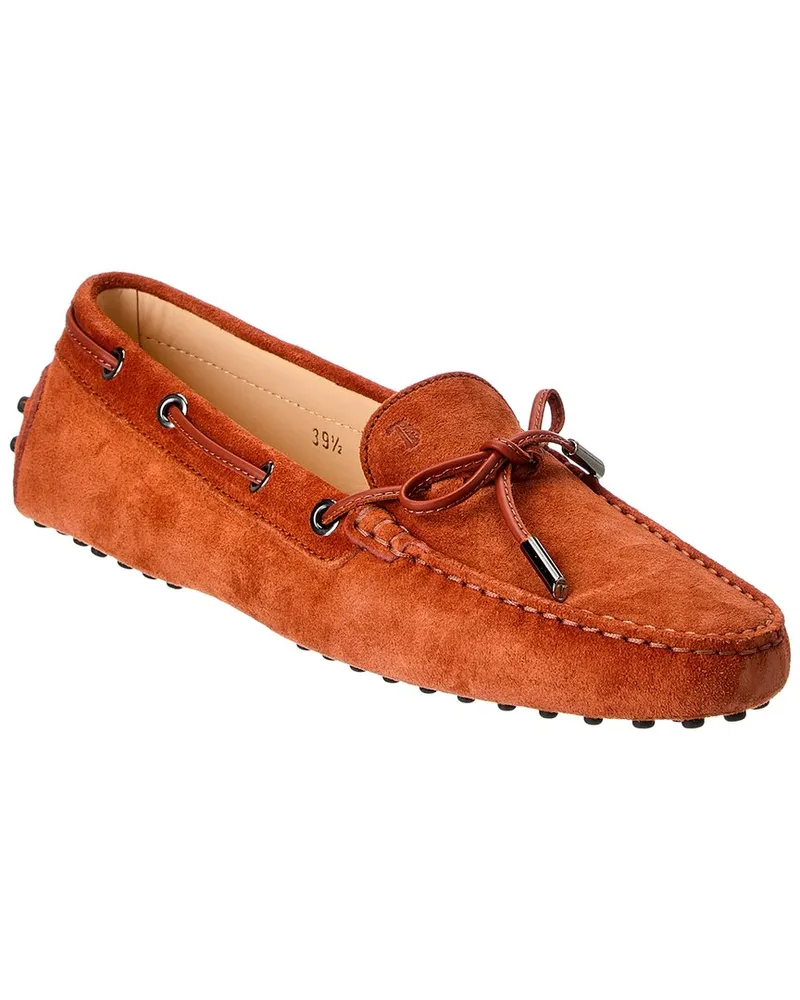 TOD'S TOD’s Gommino Suede Loafer Orange