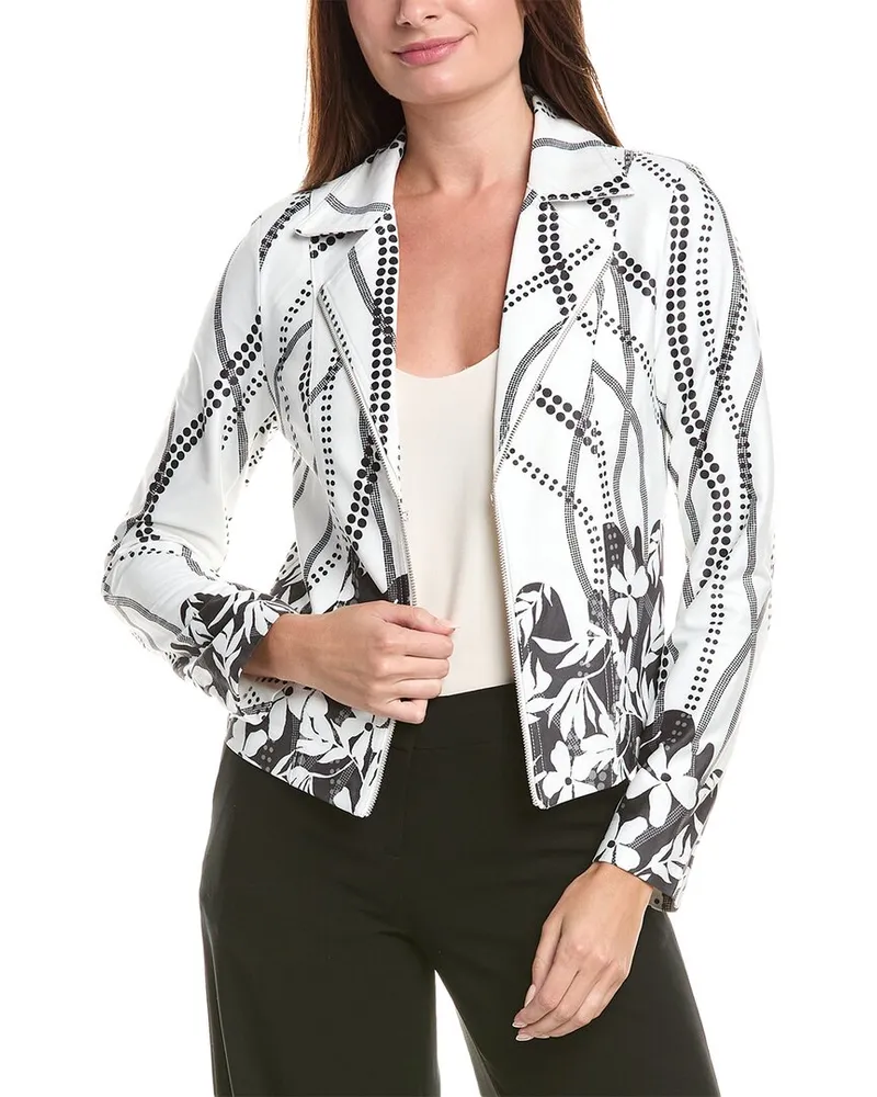 Joseph Ribkoff Sueded Jacket White