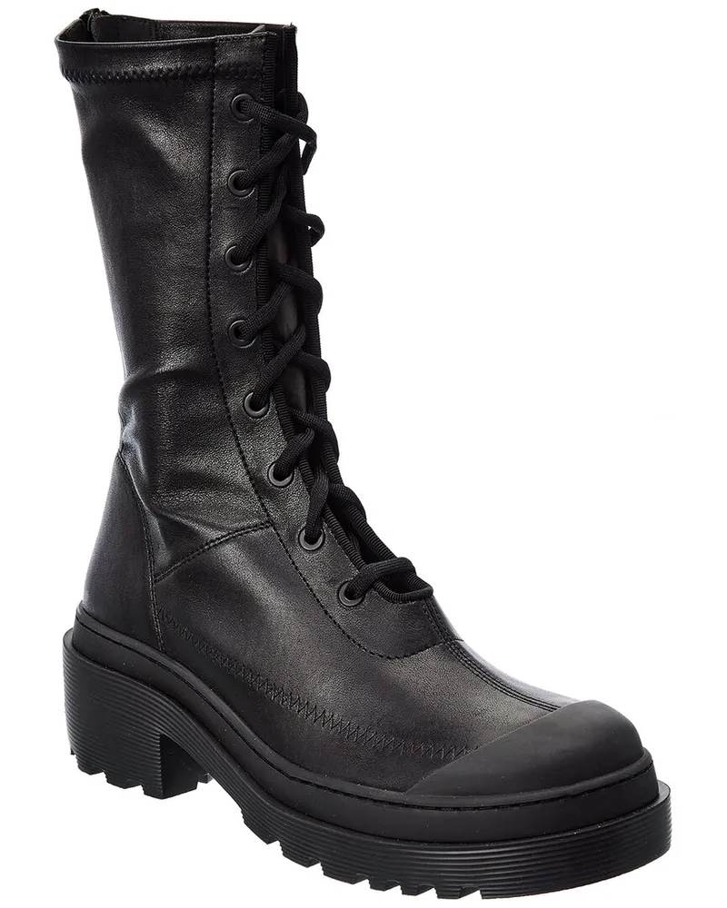 Dior Arcade Leather Bootie Black