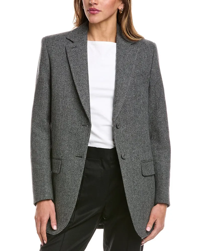 Officine Generale Officine Generale Rianne Wool Jacket Black
