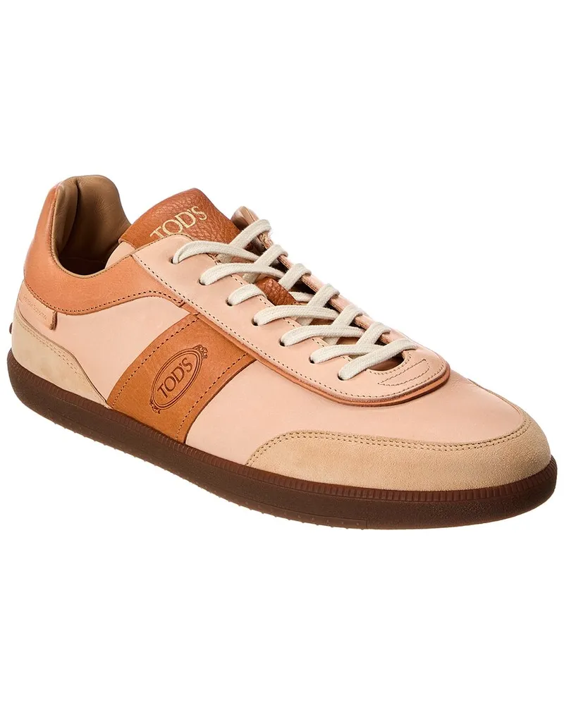 TOD'S TOD’s Leather & Suede Sneaker Orange