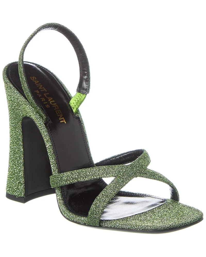 Saint Laurent Arancha 110 Slingback Sandal Green
