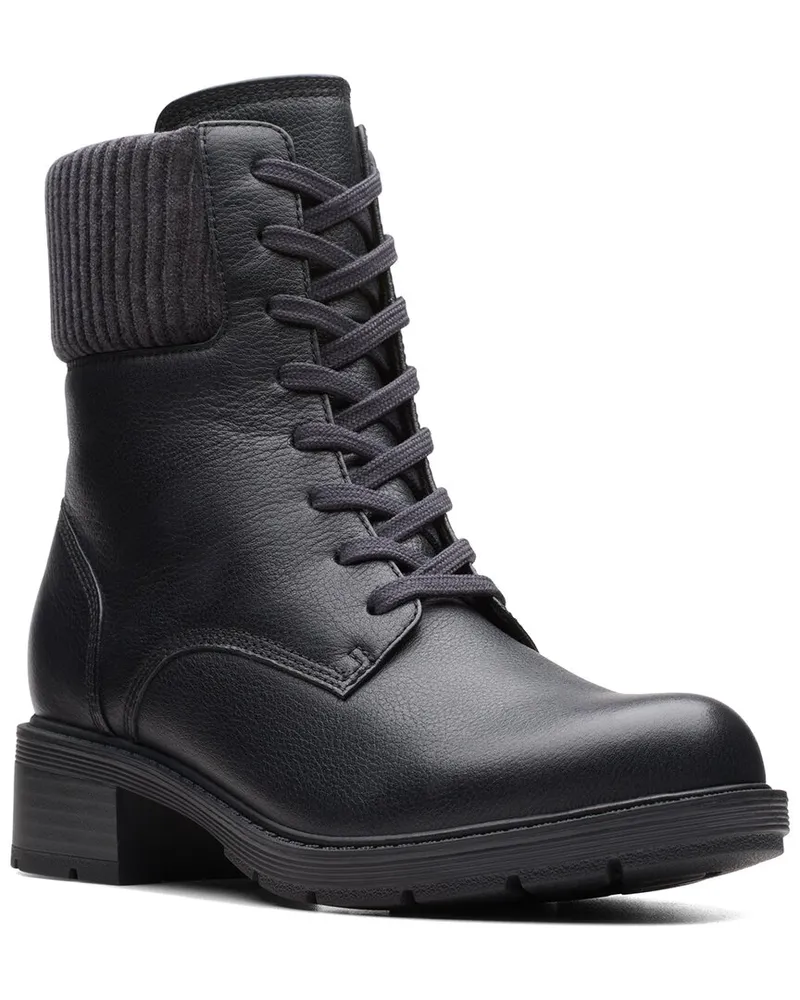 Clarks Hearth Sky Leather Combat Boot Nocolor