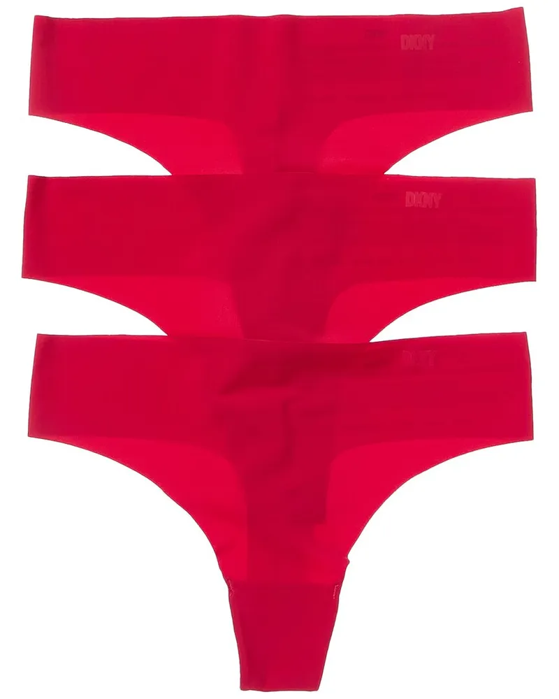DKNY 3pk Litewear Cut Anywhere Thong Nocolor