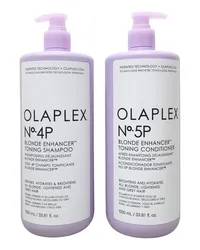 OLAPLEX Unisex 2 x 33.8oz 4P Blonde Shampoo & 5P Liter Toning Conditioner Duo Nocolor