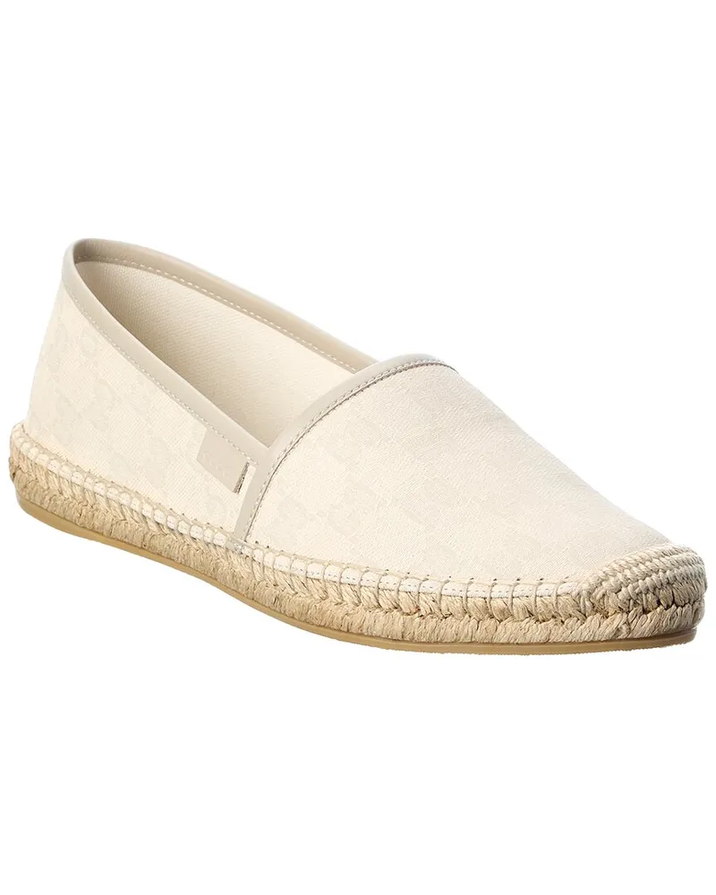 Gucci GG Canvas & Leather Espadrille Nocolor