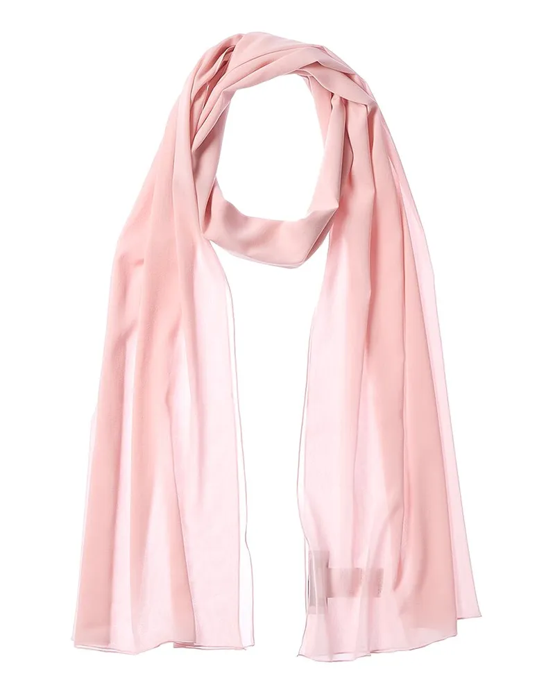 Dolce & Gabbana Chiffon Silk-Blend Scarf Pink