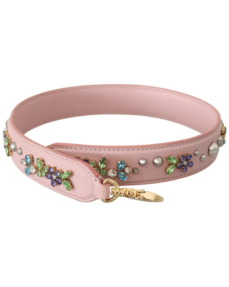 Dolce & Gabbana Leather Bag Strap Pink