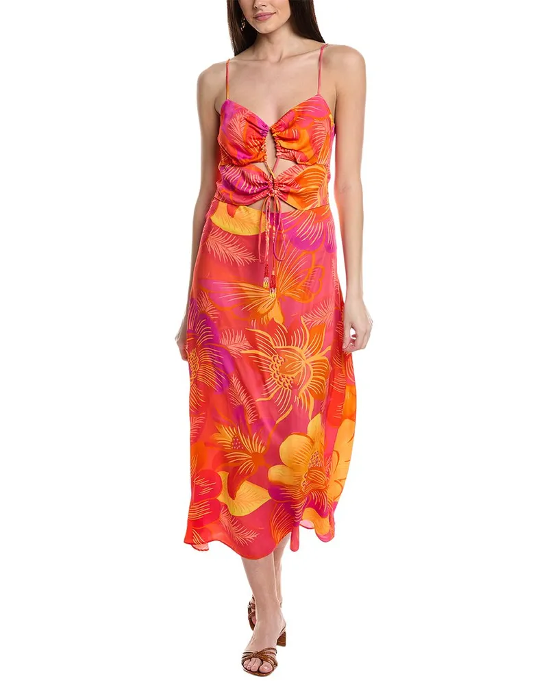 FARM Rio Summer Garden Ombre Midi Dress Nocolor