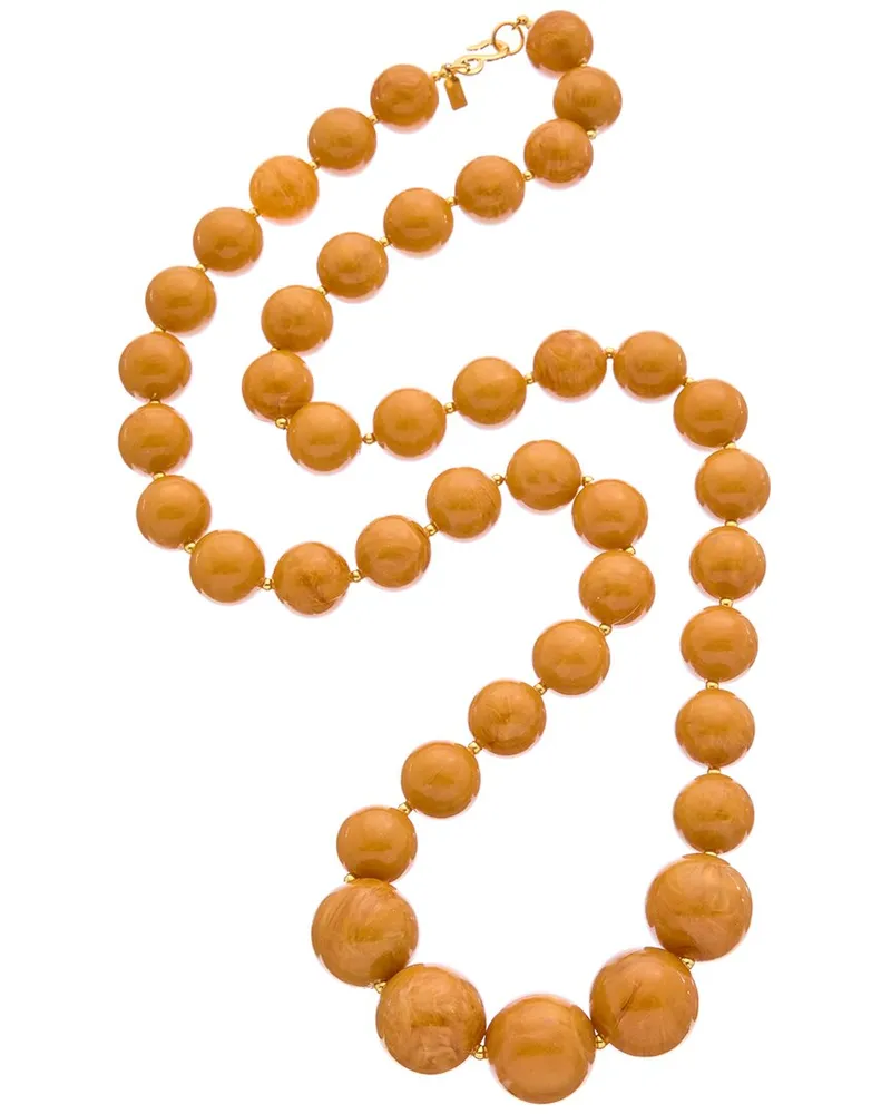 Kenneth Jay Lane Plated Bead Necklace Nocolor