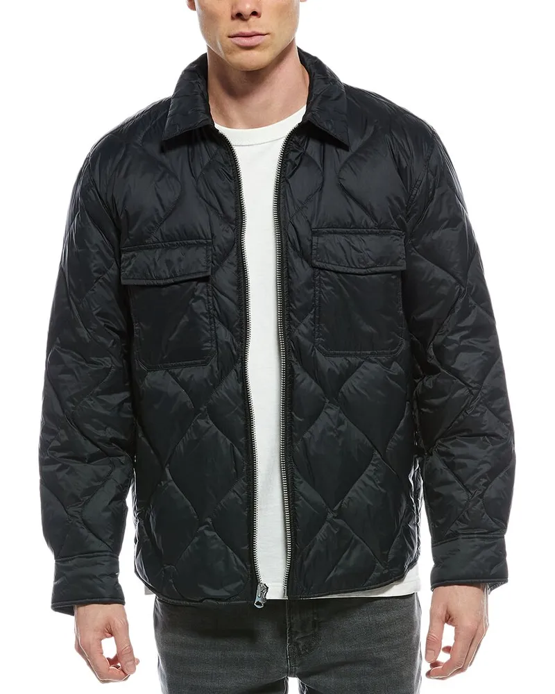 Rag & Bone Dane Zip Shirt Jacket Black