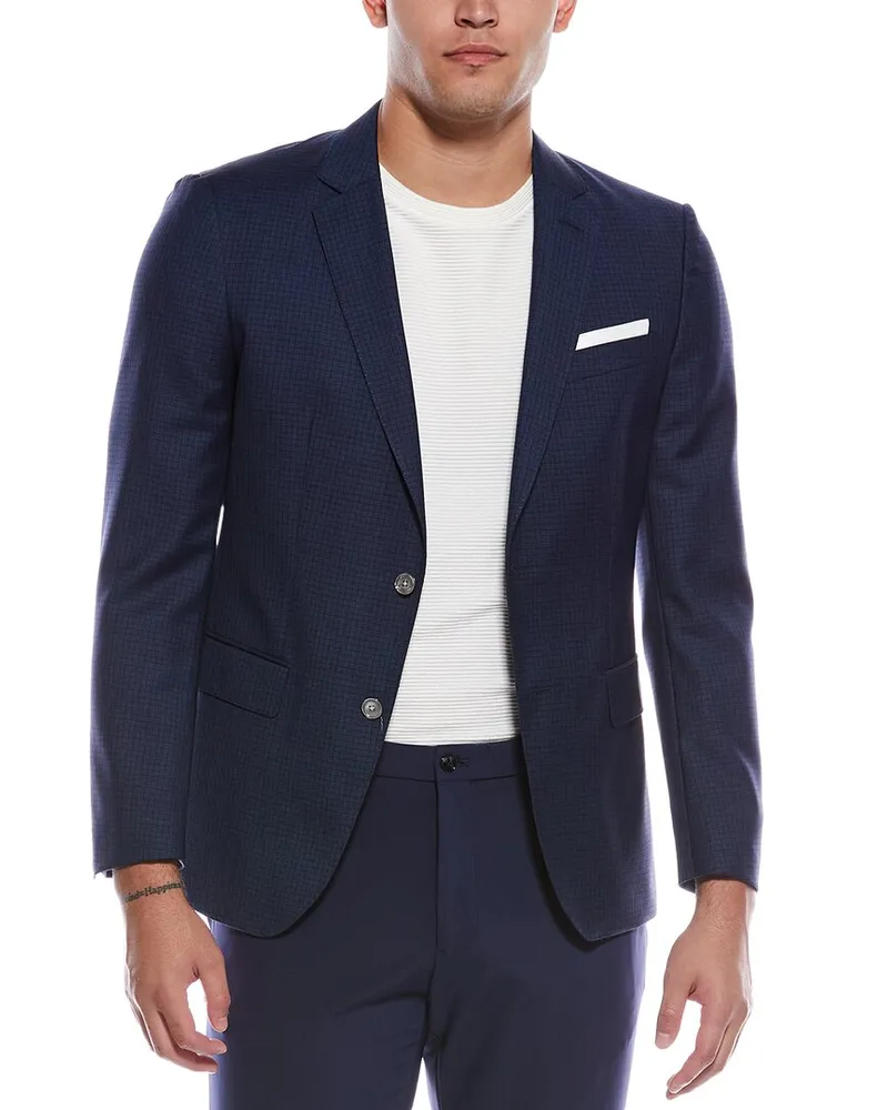 HUGO BOSS Hutson Wool Blazer Blue