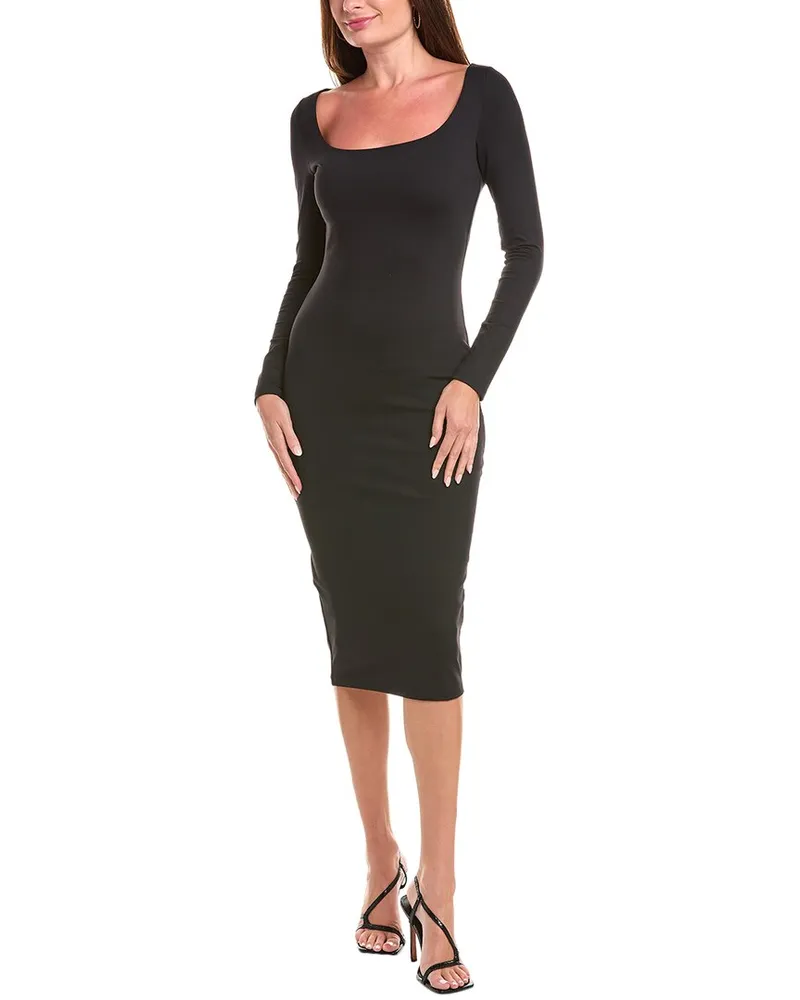 Susana Monaco Scoop Midi Dress Black