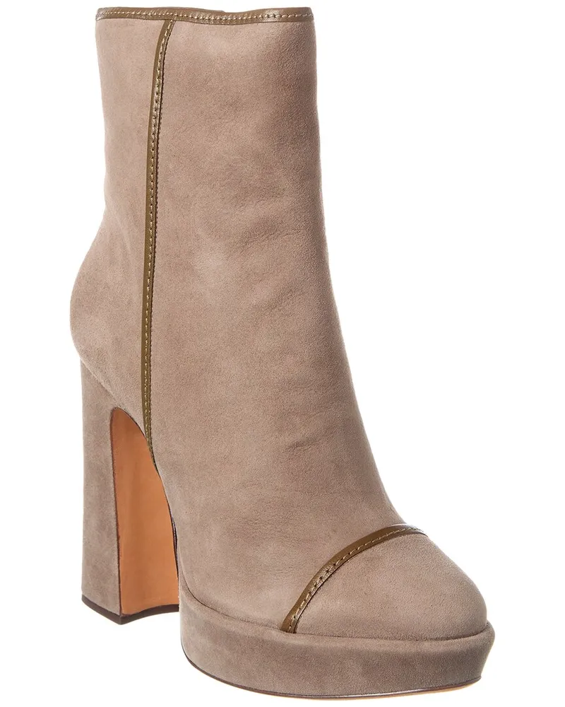Alexandre Birman Samsa 120 Suede Boot Brown