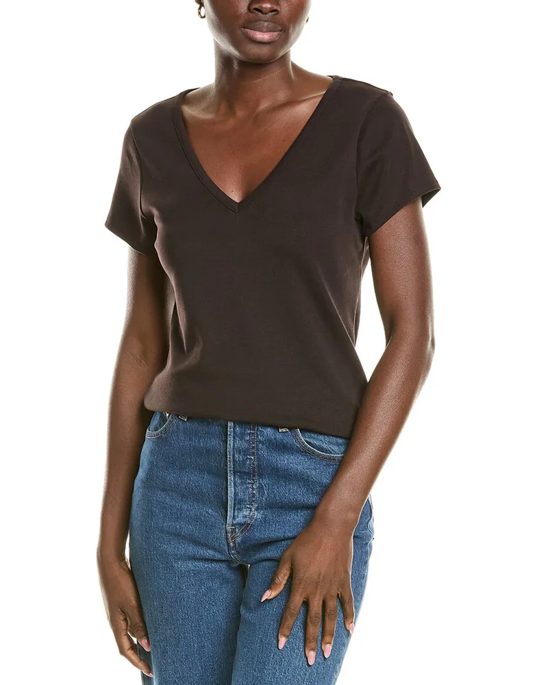 Splendid V-Neck T-Shirt Black