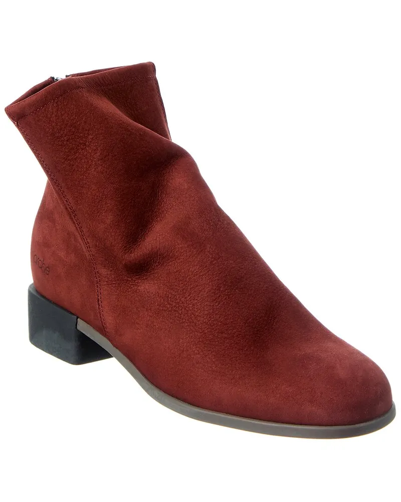 Arche Twinny Leather Bootie Red