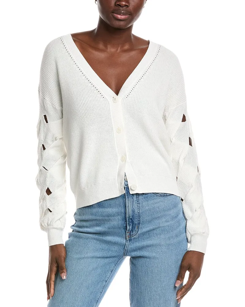 27 miles malibu Textured Cardigan White