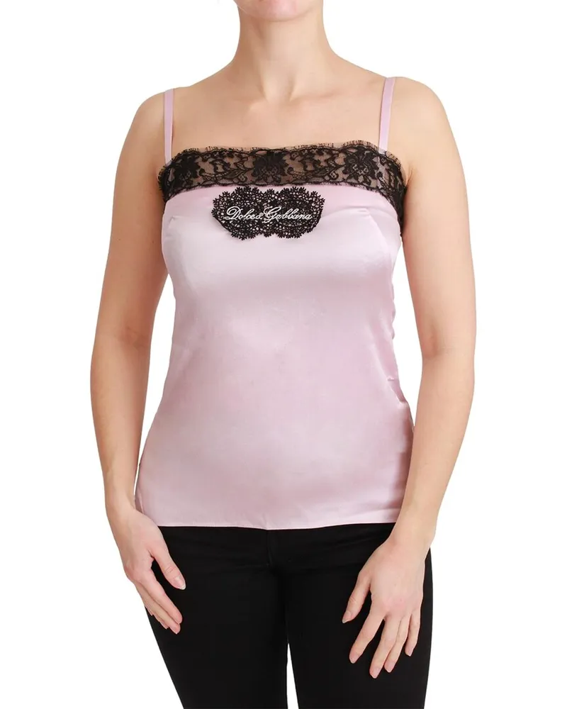 Dolce & Gabbana Silk-Blend Tank Pink