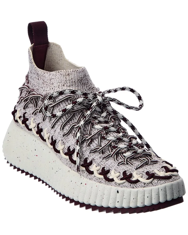 Chloé Nama Sock Sneaker Purple