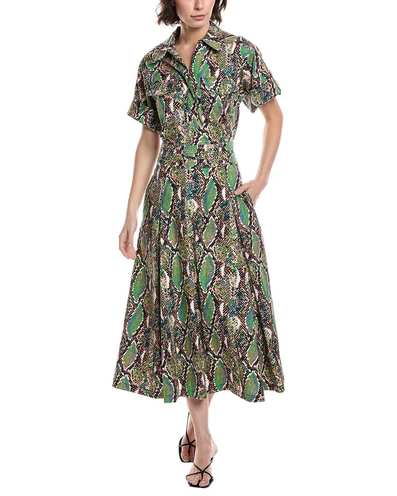 Diane von Furstenberg Hadara Midi Dress Green