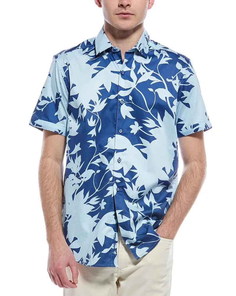 Robert Graham Bardo Classic Fit Shirt Blue