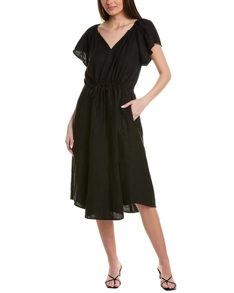 Graham & Spencer Pepper Linen Maxi Dress Black