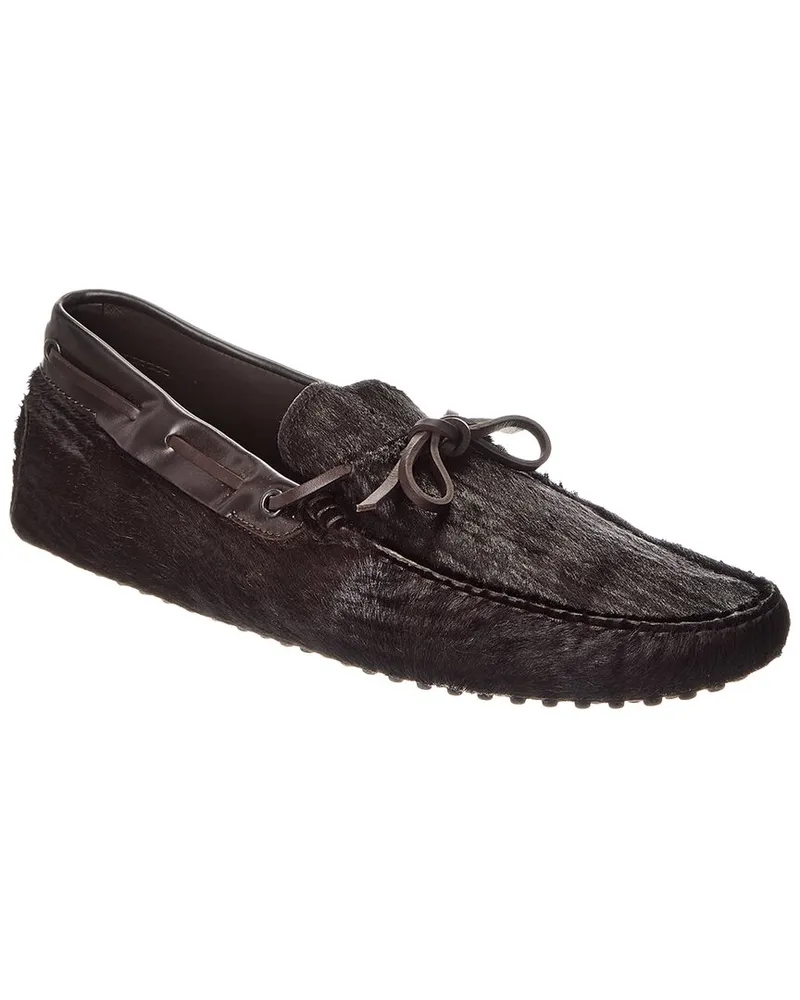 TOD'S TOD’s Haircalf & Leather Loafer Black