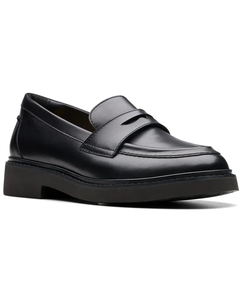 Clarks Splend Edge Leather Loafer Black