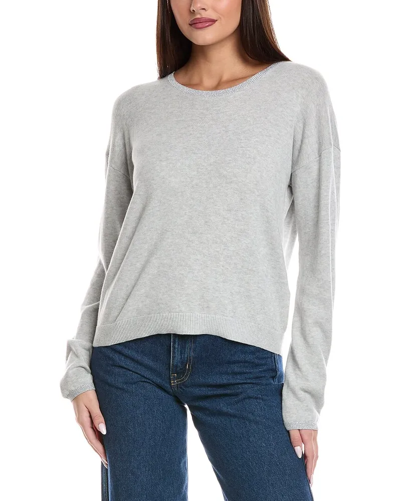 Splendid Darcy Silk-Blend Sweater Grey