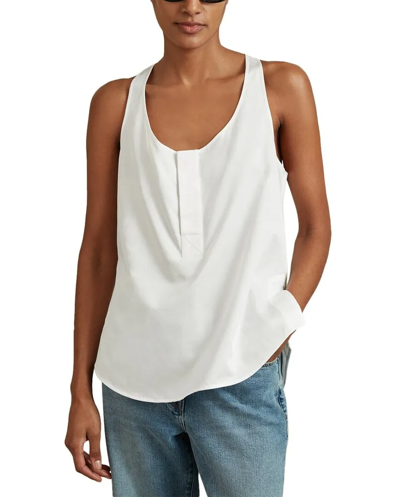 Reiss Eira Easy Vest White
