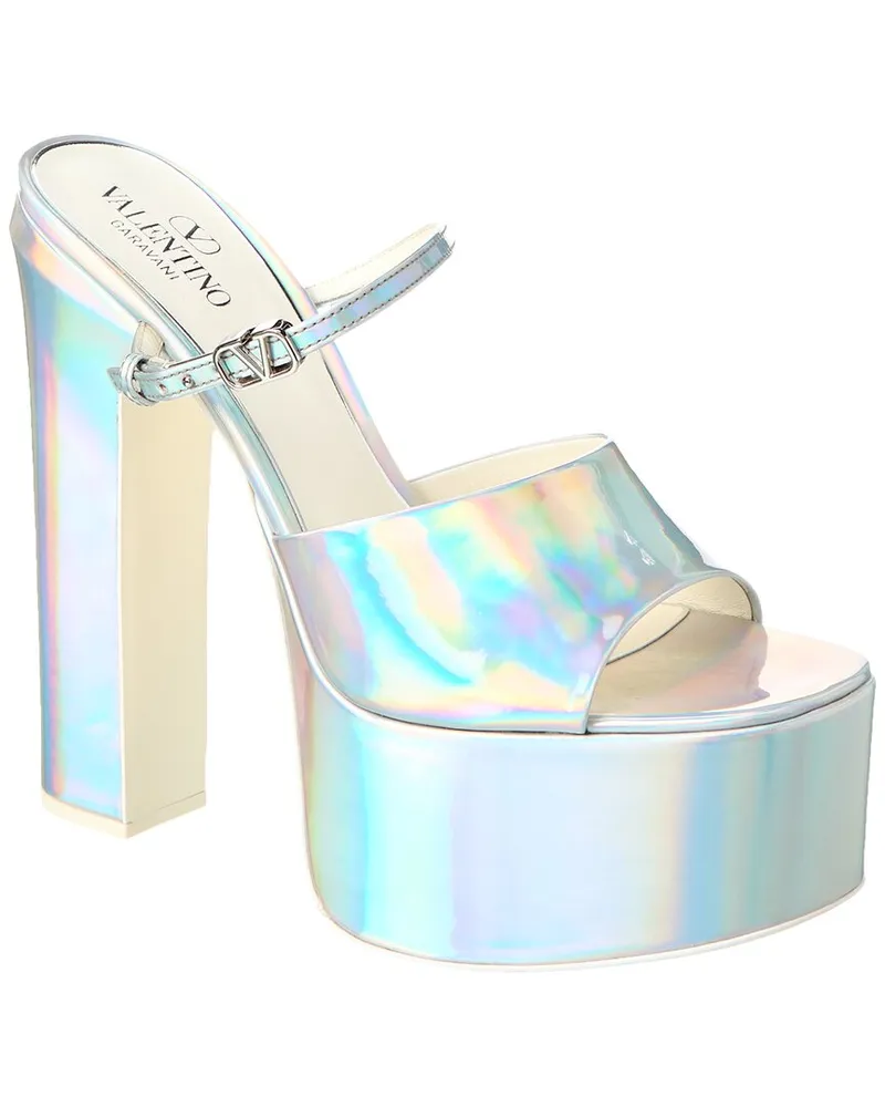 Valentino Garavani Patent Sandal Metallic